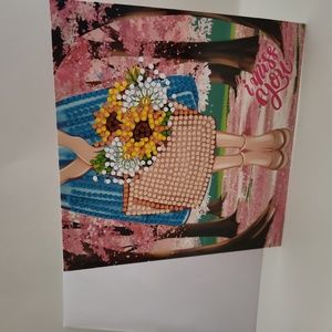 Handmade "I Miss You " Diamond Painting Greeting Card